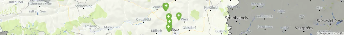Kartenansicht für Apotheken-Notdienste in der Nähe von Frohnleiten (Graz-Umgebung, Steiermark)
